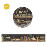 Washi Tape Late Night Bookshelf