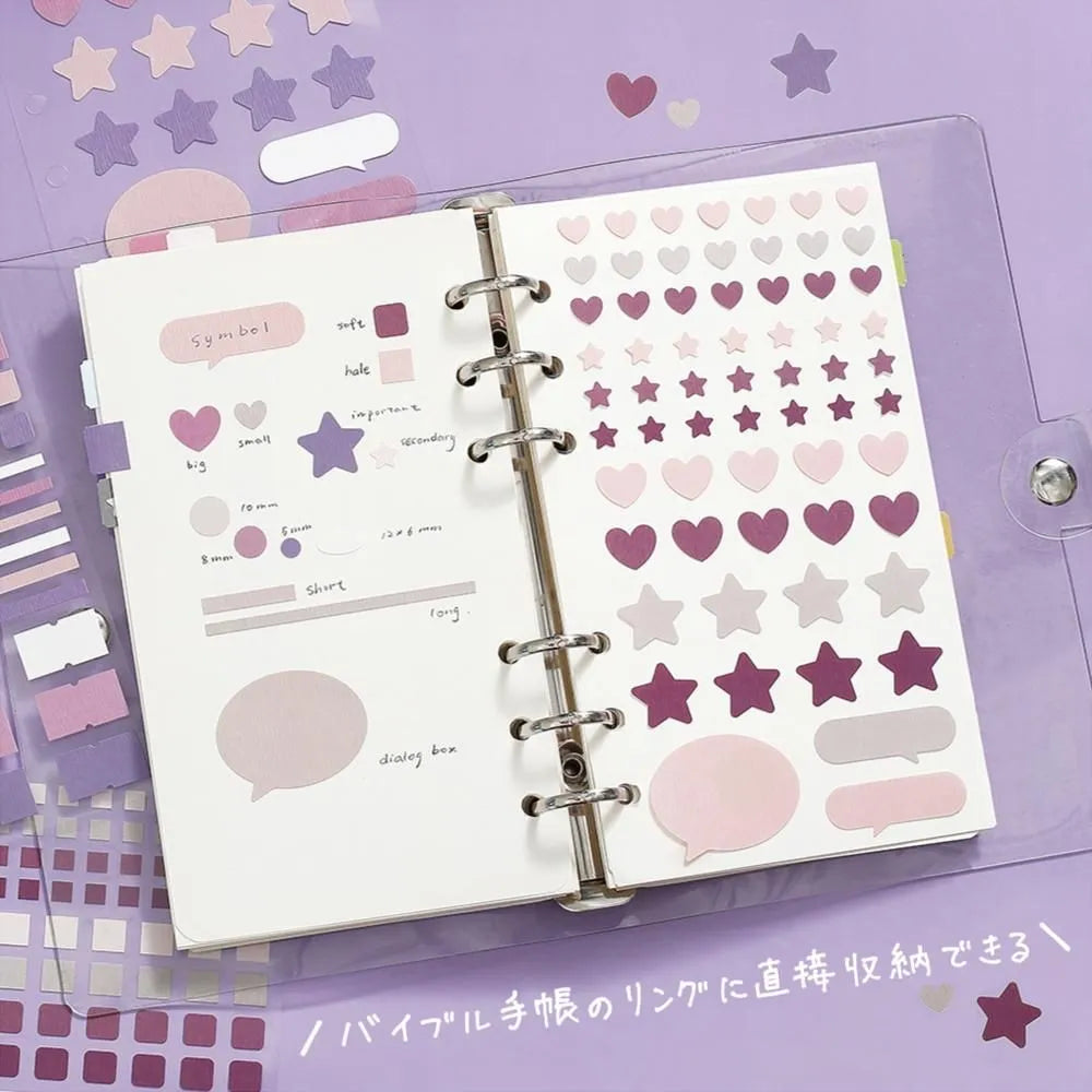 Planner Stickers Sheet - Daily Palette - Lilac
