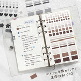 Planner Stickers Sheet - Daily Palette - Dark
