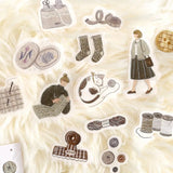 Flake stickers - Maiden's Moment - Knitting time