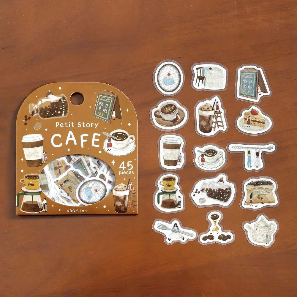 Flake stickers - Petit Story - Cafe