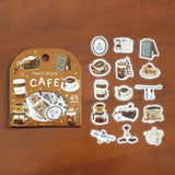 Flake stickers - Petit Story - Cafe