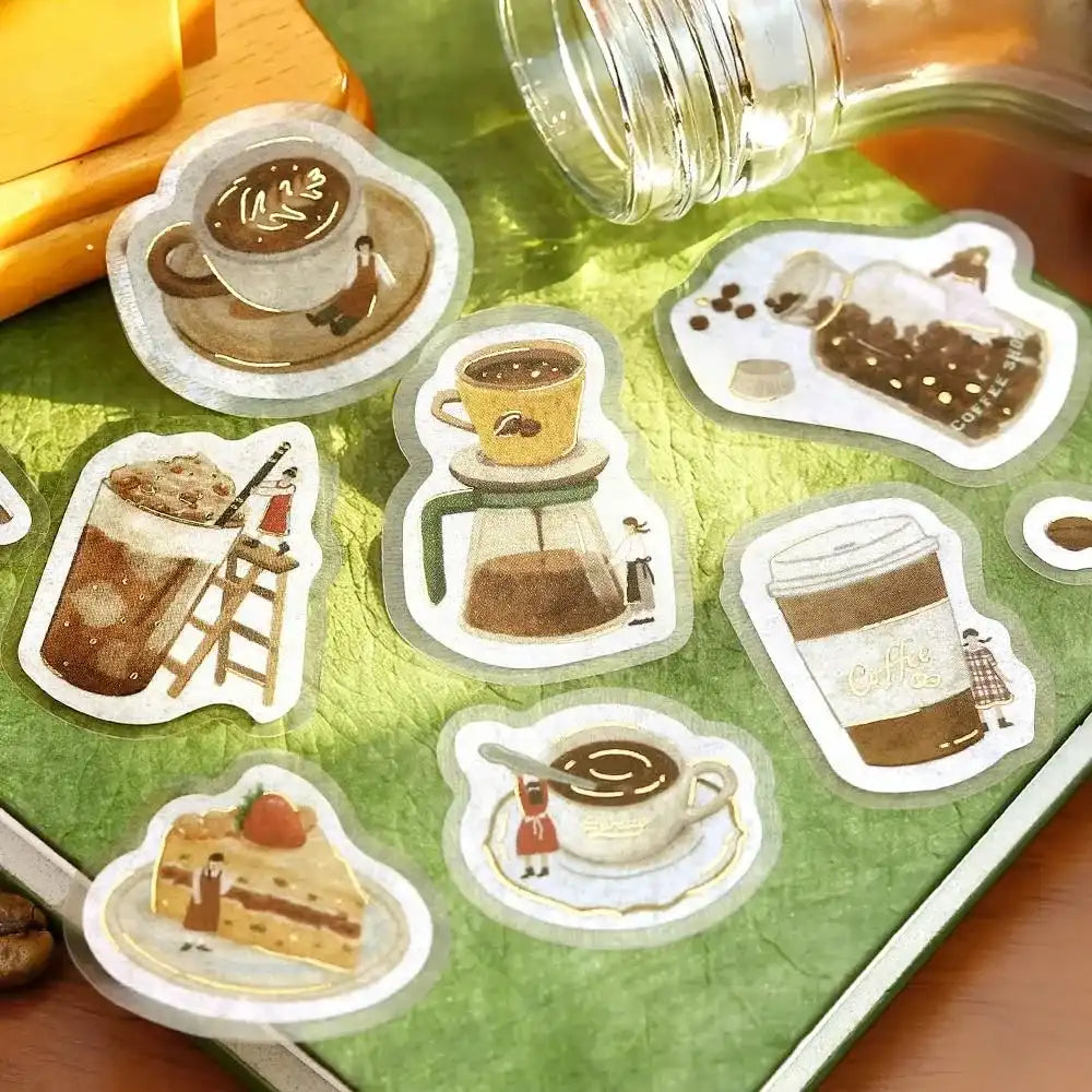 Flake stickers - Petit Story - Cafe
