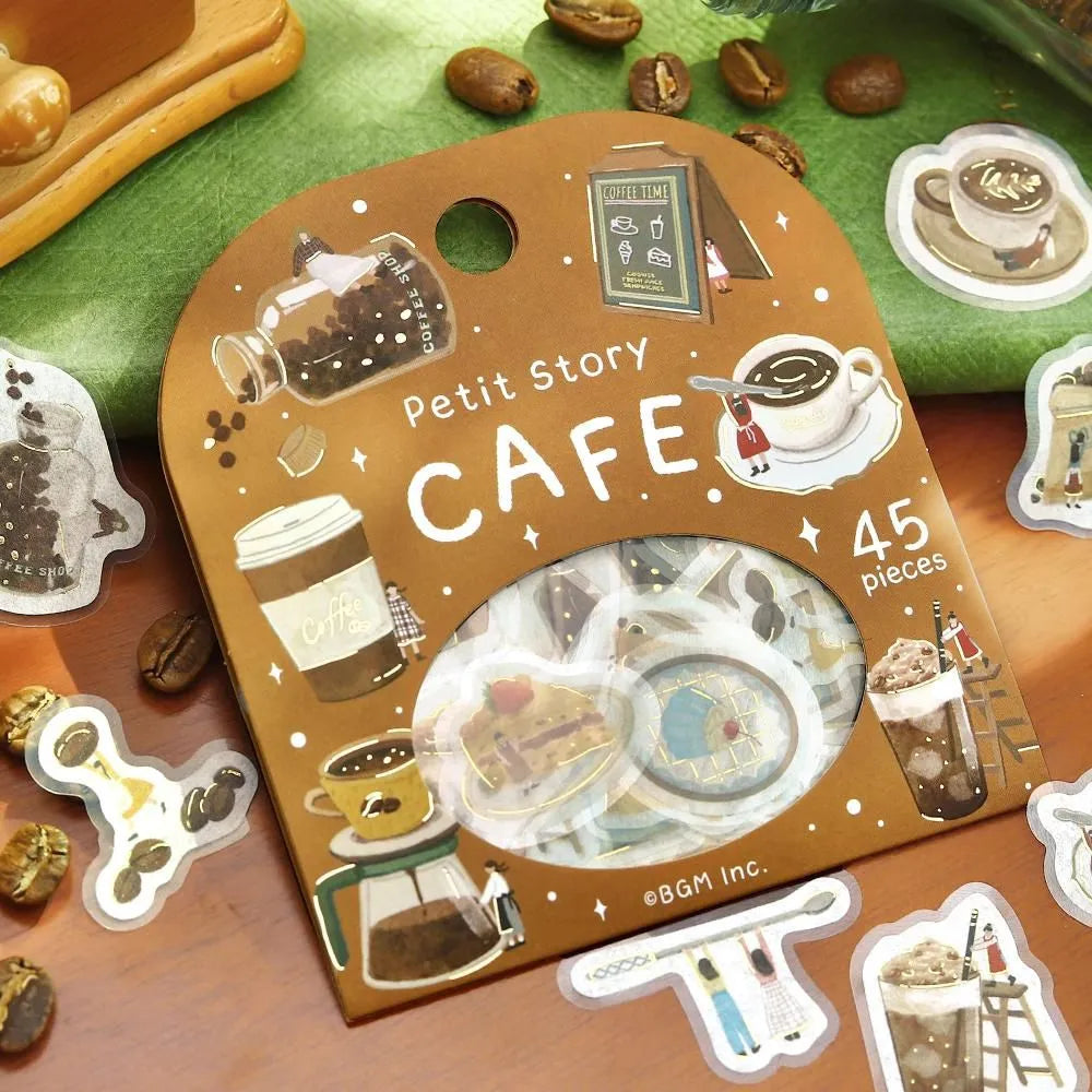 Flake stickers - Petit Story - Cafe