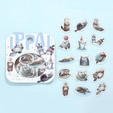 Flake stickers - Ippai - Full of sea otters!