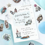 Flake stickers - Ippai - Full of sea otters!