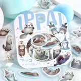 Flake stickers - Ippai - Full of sea otters!