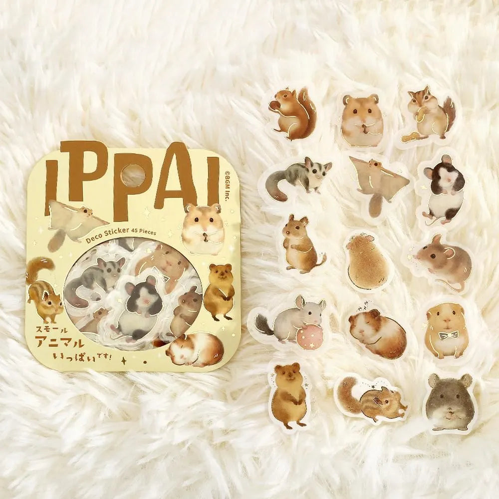 Flake stickers - Ippai - Small Animals are all over the place!