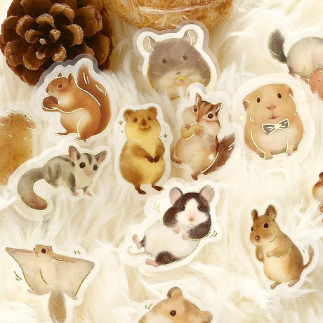 Flake stickers - Ippai - Small Animals are all over the place!