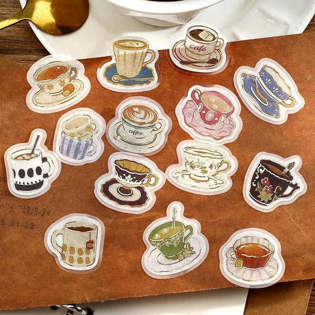 Flake stickers - Ippai -  Cups are full