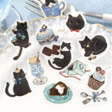 Flake stickers - Welcome Meow! - Kuroneko