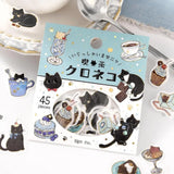 Flake stickers - Welcome Meow! - Kuroneko