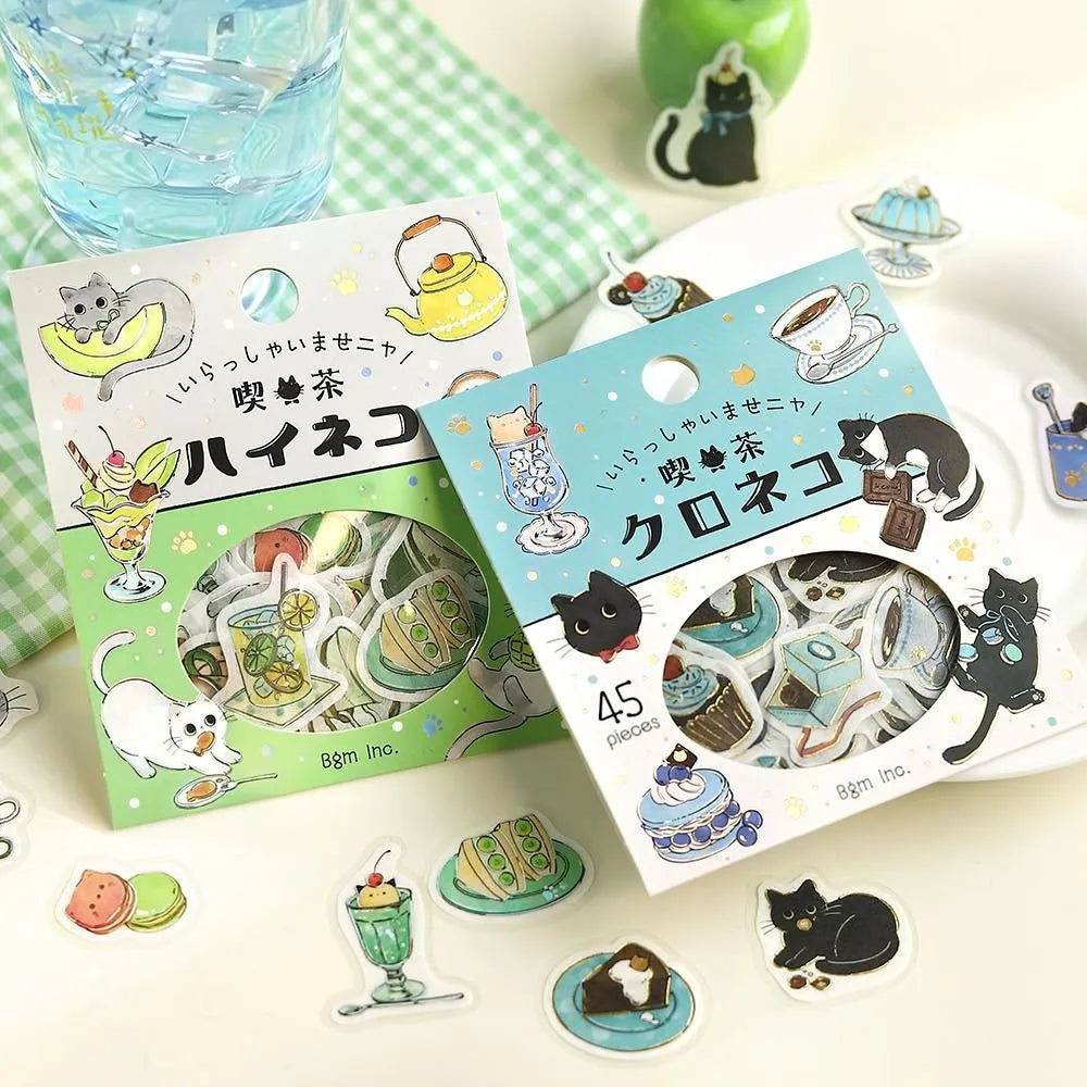 Flake stickers - Welcome Meow! - Kuroneko