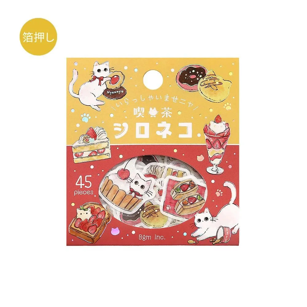 Flake stickers - Welcome Meow! - Shironeko