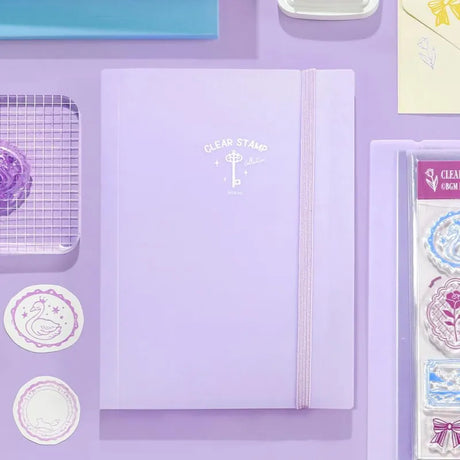 Förvaringsmapp BGM Clear stamps - Lilac