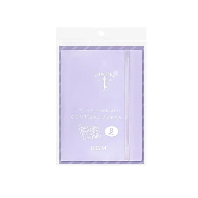 Förvaringsmapp BGM Clear stamps - Lilac