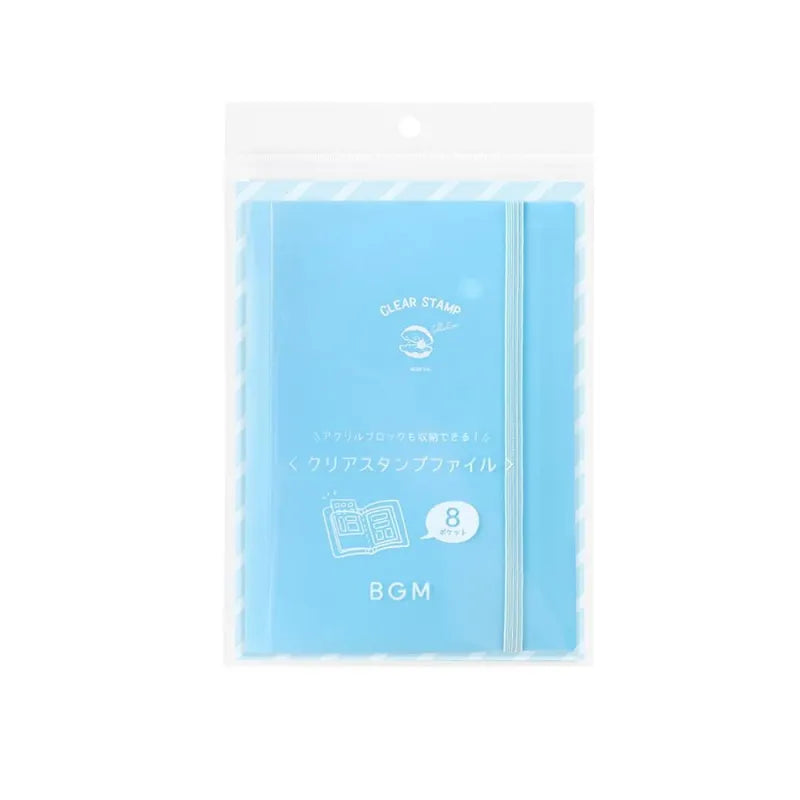 Förvaringsmapp BGM Clear stamps - Baby Blue