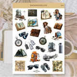 Stickers Plan & Plot Studio Vinyl - Backpacker life