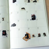 Sticker Sheet - Mocha Cat - Daily Meowments
