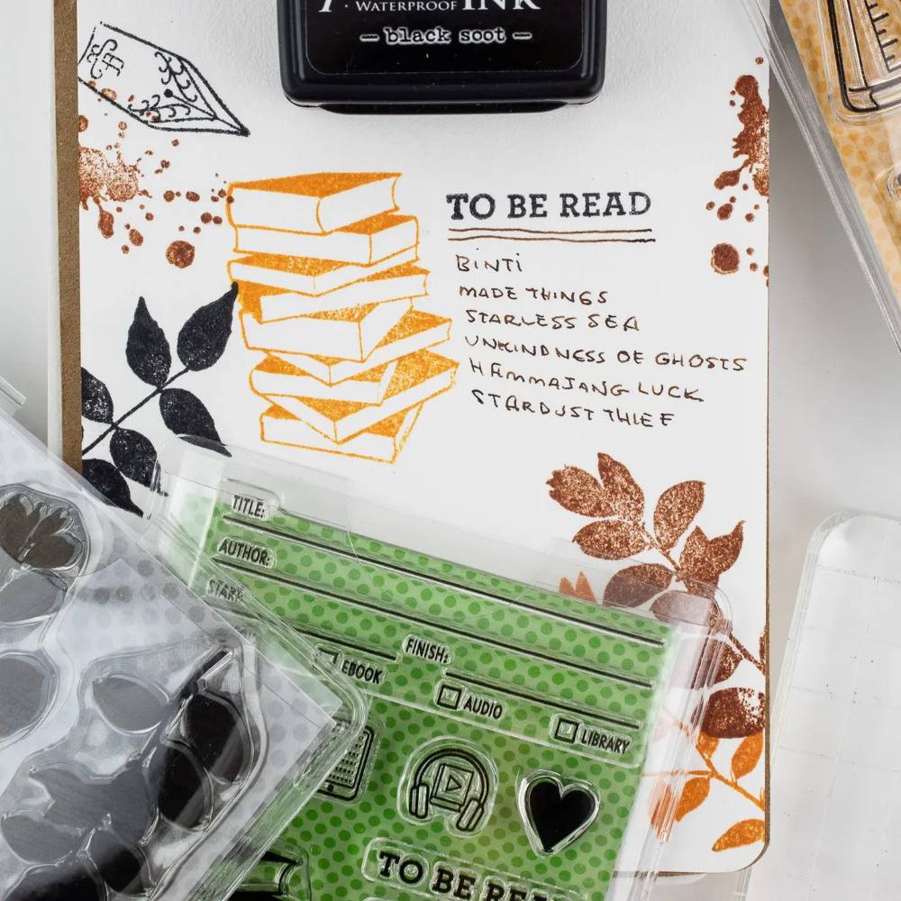 Clear Stamp Set - Book Tracker