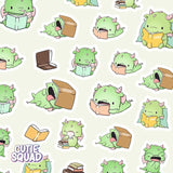 Stickersheet CutieSquad - Bookdragons