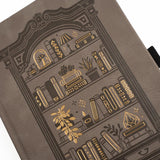 Detaljbild på otivet på Bookshelf Dotted notebook från Archer & Olive. Tidformera