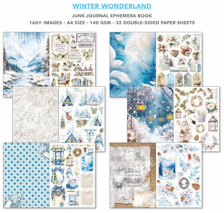 Junk Journal &amp; Ephemera book - Winter Wonderland