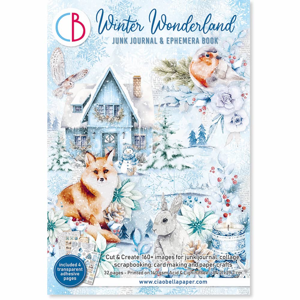 Junk Journal &amp; Ephemera book - Winter Wonderland