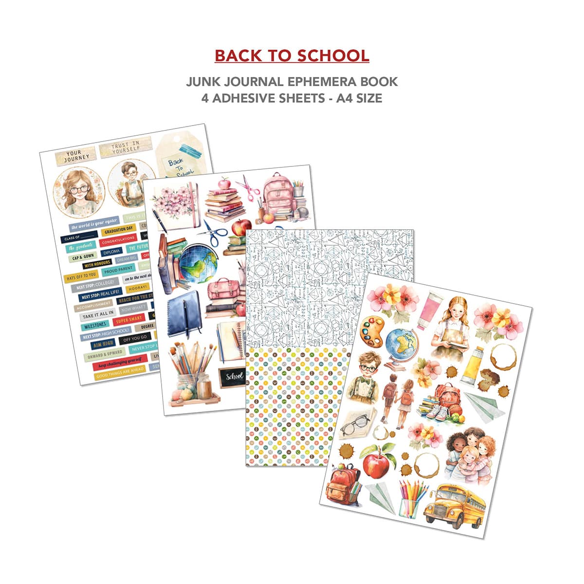 Junk Journal & Ephemera book - Back to school