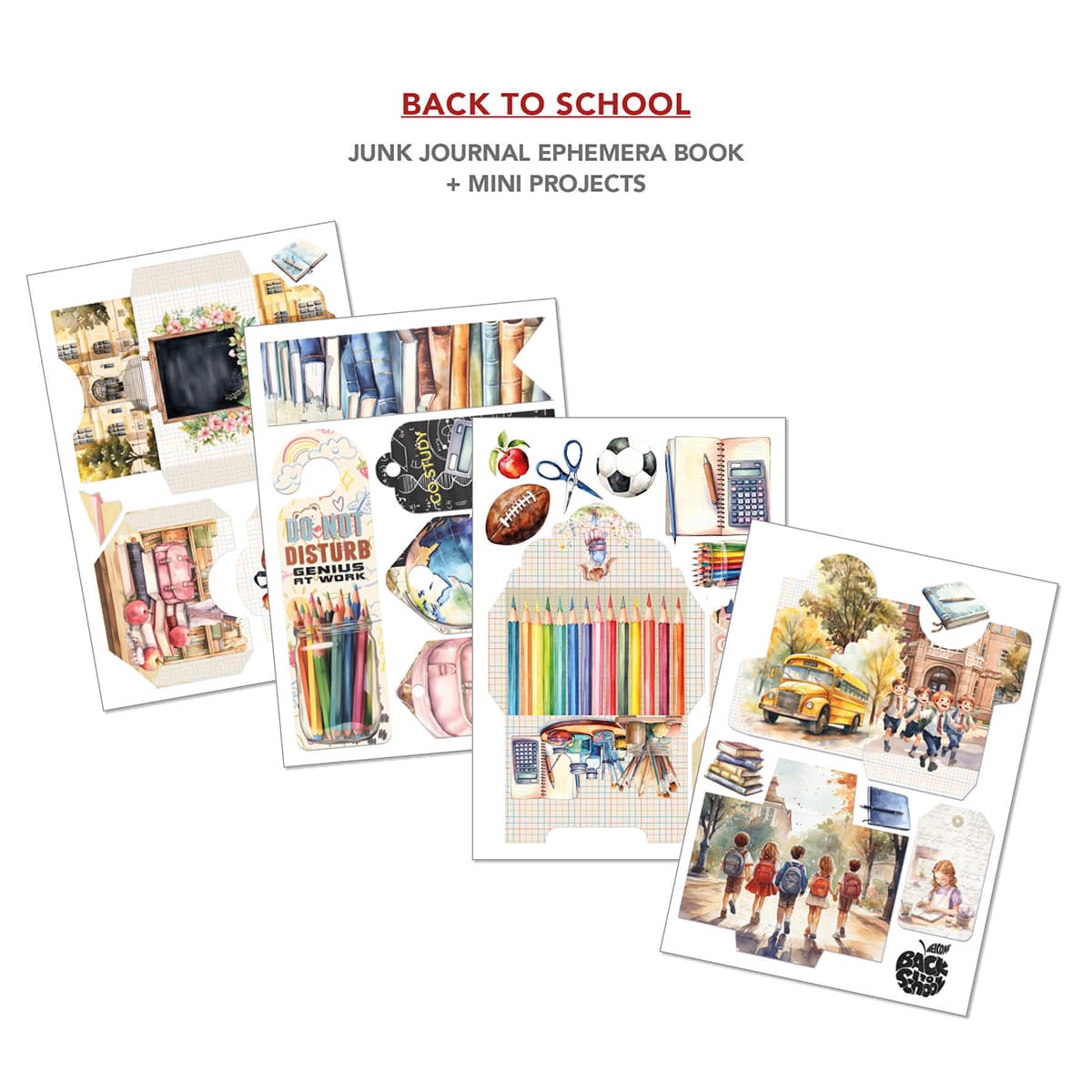 Junk Journal & Ephemera book - Back to school