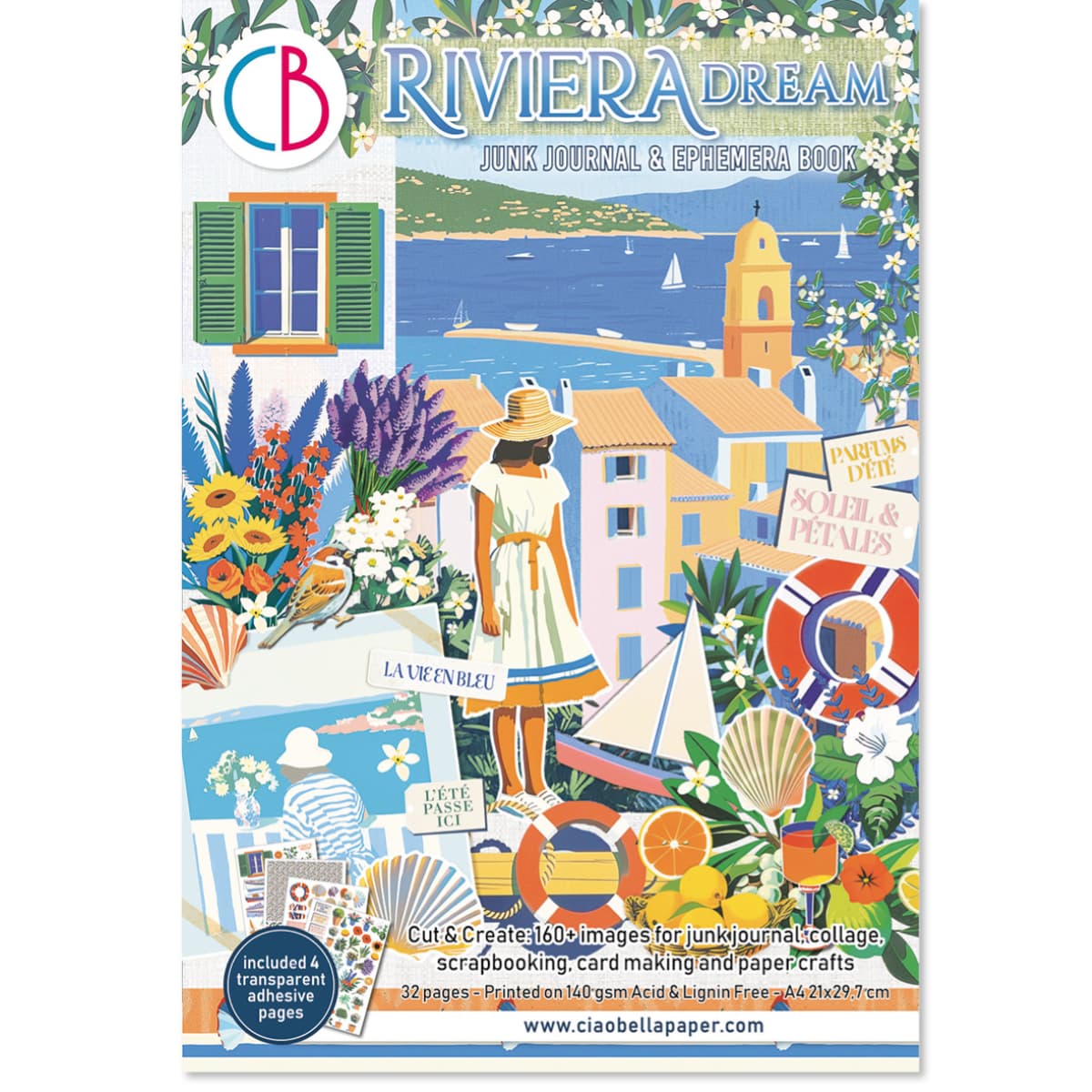 Junk Journal & Ephemera book - Riviera Dream