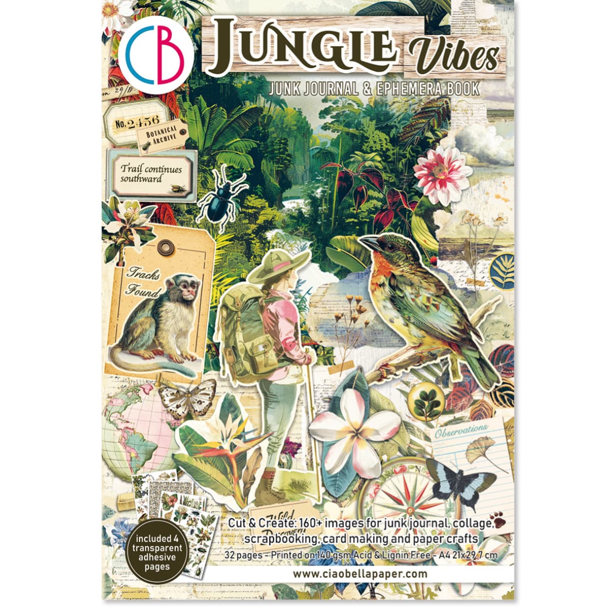 Junk Journal & Ephemera book - Jungle Vibes