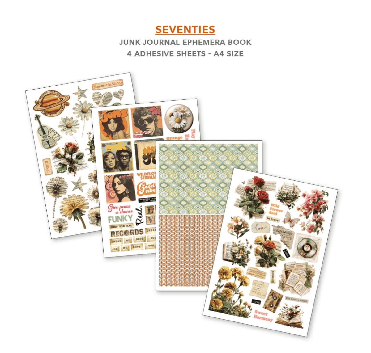 Junk Journal & Ephemera book - Seventies