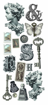 Art stickers 5-pack - Typographic