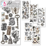 Art stickers 5-pack - Typographic