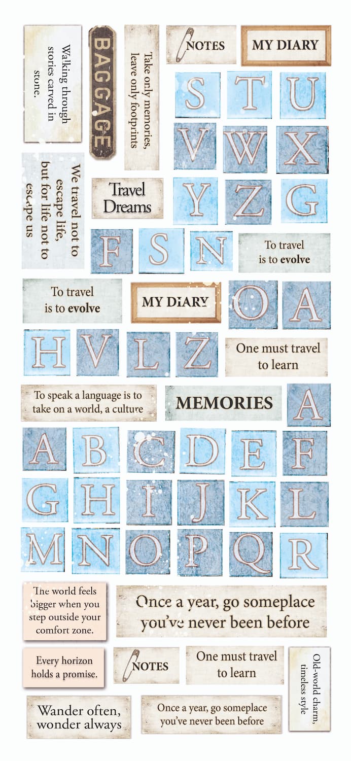 Art stickers 5-pack - Eastern Journey
