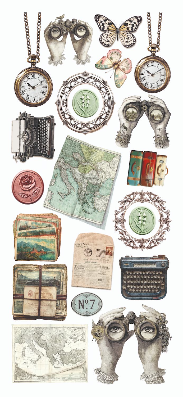 Art stickers 5-pack - Eastern Journey