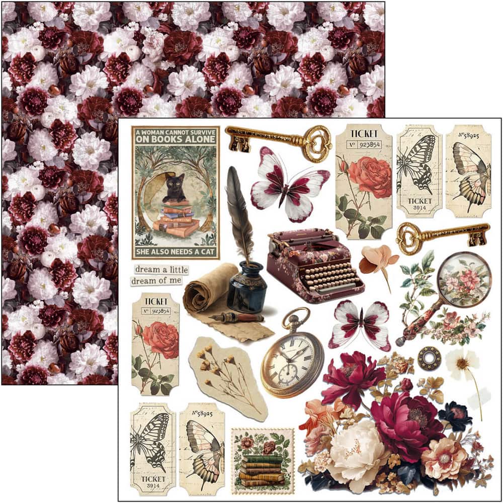 Fussy Cut Pad 24-pack - Book Lovers