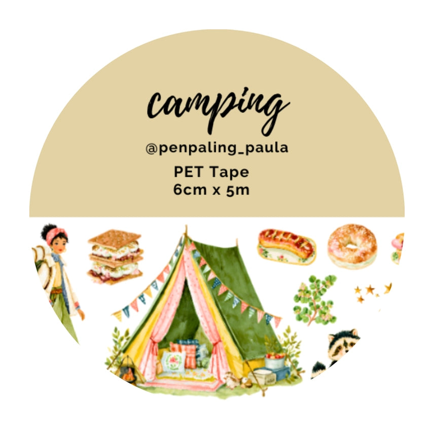Pre-cut PET Tape - Penpaling Paula 60 mm - Camping