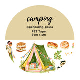 Pre-cut PET Tape - Penpaling Paula 60 mm - Camping