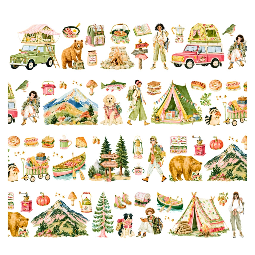 Pre-cut PET Tape - Penpaling Paula 60 mm - Camping