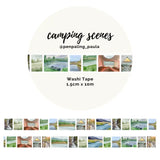 Washi tape 15 mm - Penpaling Paula - Camping Scenes