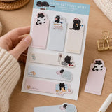 Bookmark Sticky Notes - Mocha cat - 6 designer