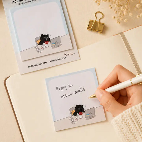 Sticky Notes - Mocha cat - Coworker