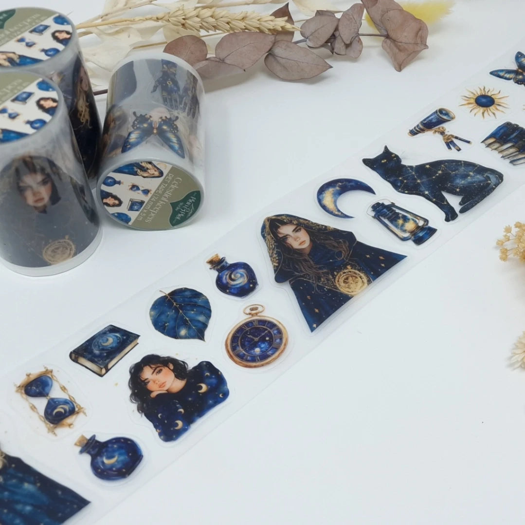 Sticker Pet Tape - Pre-cut - Celestial Keepers - 74 mm