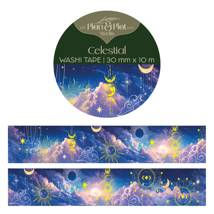 Washi tape Plan & Plot - Celestial 30 mm