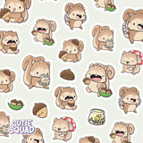 Stickersheet CutieSquad - Cozy Nut Club