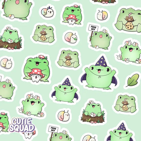 Stickersheet CutieSquad - Frog Cult