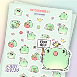 Stickersheet CutieSquad - Cute Froggies