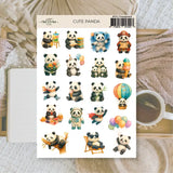 Stickers Plan & Plot Studio Vinyl - Cute panda